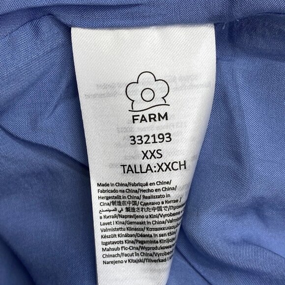 Farm Rio Women’s Superbloom Tapestry V-Neck Maxi Dress – Blue/Multi Floral – XXS - Picture 2 of 10